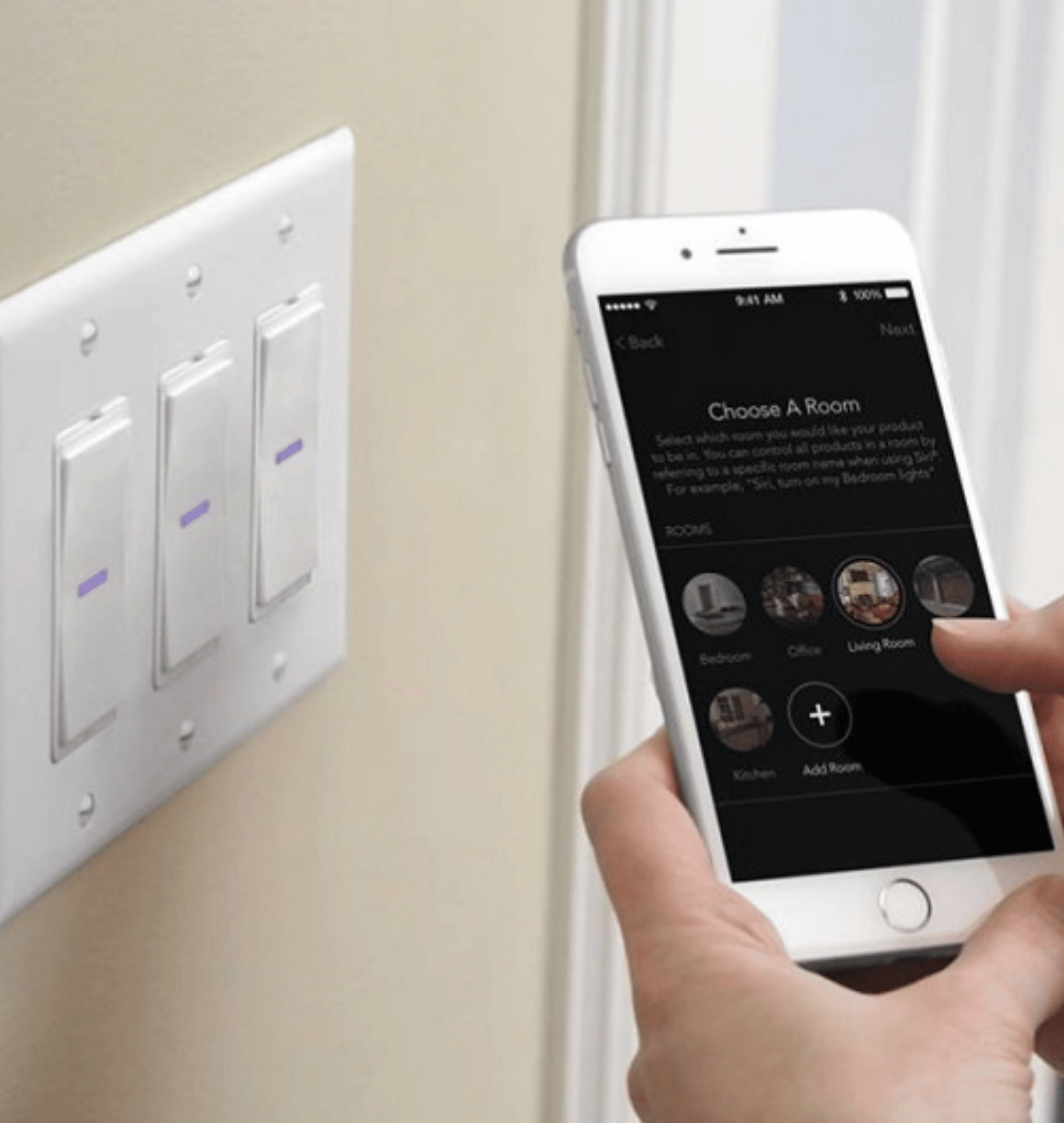 smart switch lighting that can be controlled by cellphone